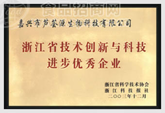 浙江省技术创新与科技进步优秀企业