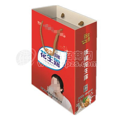 ·养生核桃花生露植物蛋白饮品手提袋 