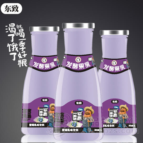 东致 蓝莓乳味饮料 1L