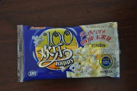 欢乐100微波爆米花奶油甜味