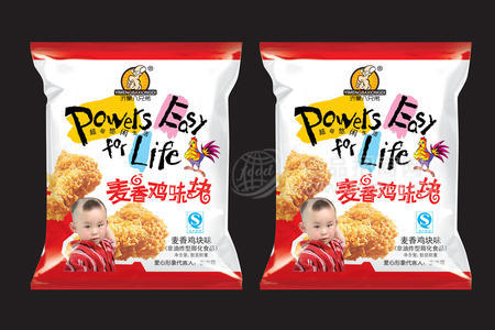 麦香鸡味块 非油炸膨化食品