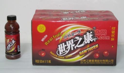 500ml世界之康山楂茶