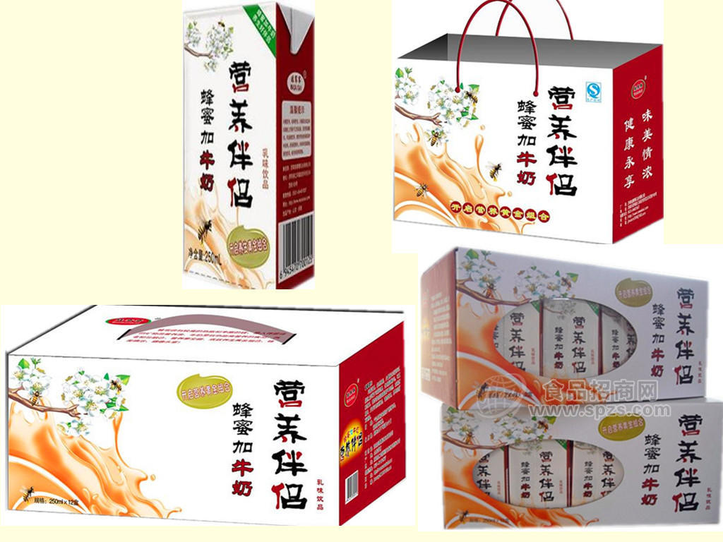 蜂蜜+牛奶利樂(lè)磚