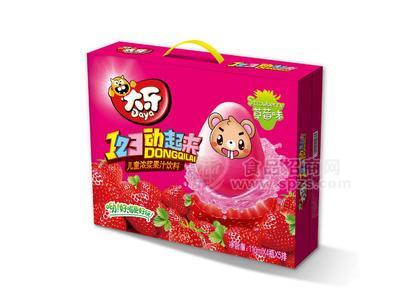 大牙  兒童濃漿果汁飲料  草莓味  110mlX4瓶X5排