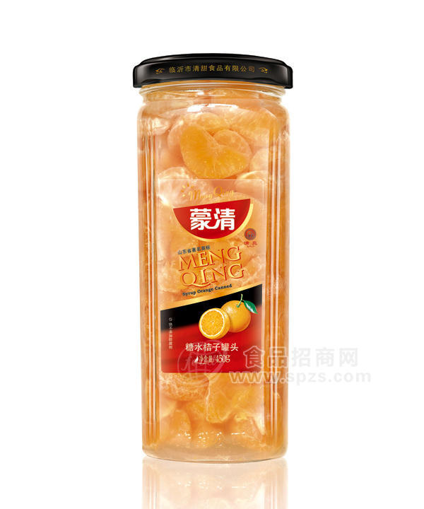 蒙清450g-桔子罐頭