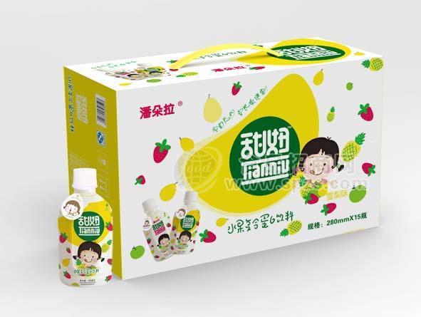 潘朵拉 甜妞 水果復合蛋白飲料 雪梨味  280mmX15瓶