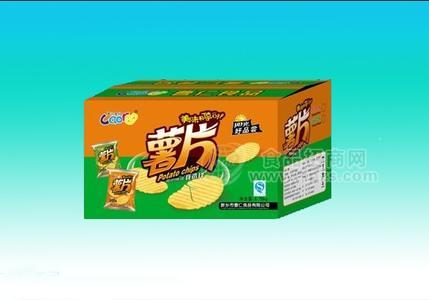 散称薯片纸箱立体图