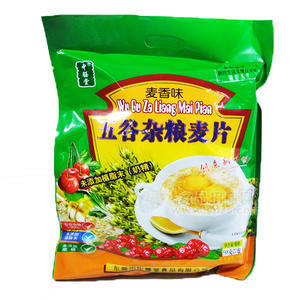 中膳堂五谷雜糧麥片麥香味588g（無蔗糖、木糖醇、健康綠色食品）