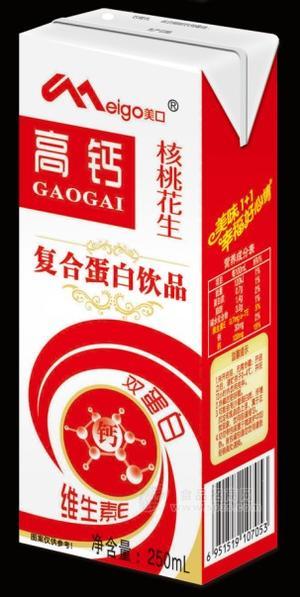 美口 高钙核桃花生奶250ml