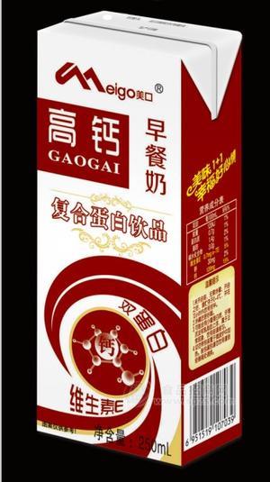 美口高钙早餐奶 复合蛋白乳饮料 250ml