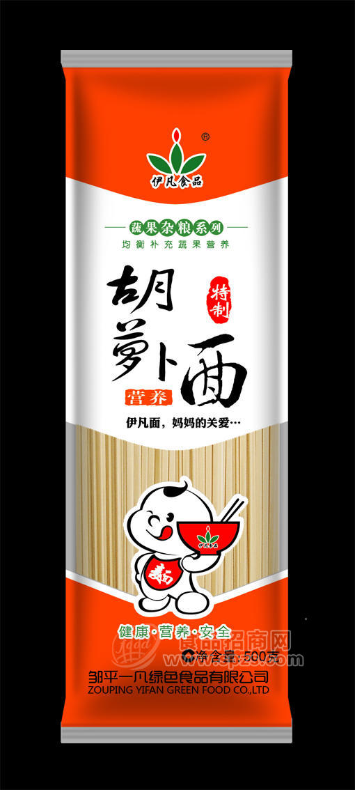 ·胡萝卜挂面500g 