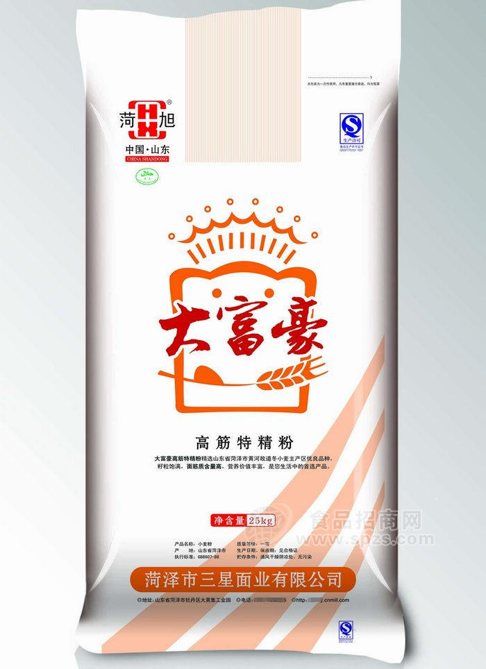 大富豪25kg建议零售价:留言详询产品类型:米面粮油>粮食>面粉产品规格