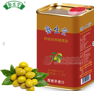 西班牙進(jìn)口橄欖油 塾生堂特級(jí)初榨橄欖油1.5L