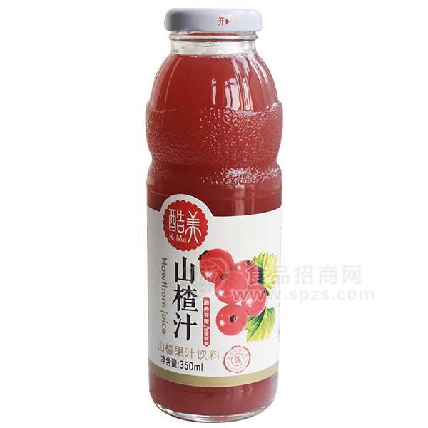 酷美山楂汁果汁飲料350ml