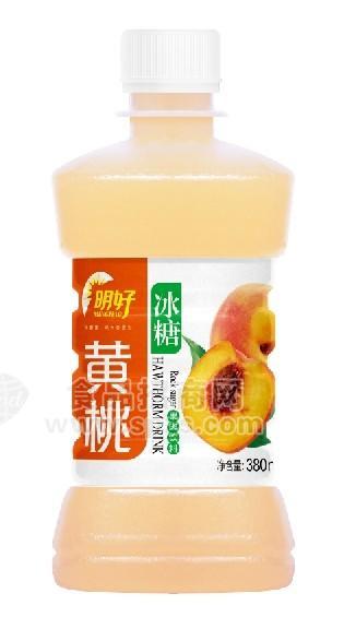 明好 冰糖黃桃果肉飲料380ml