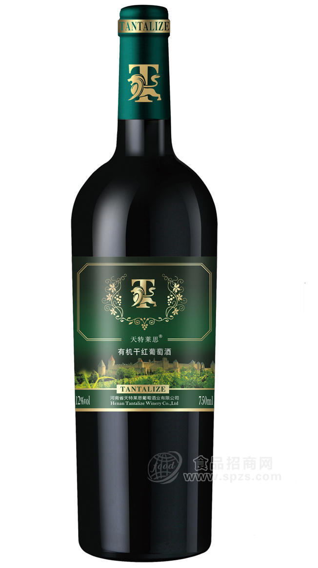天特莱思有机干红葡萄酒12度