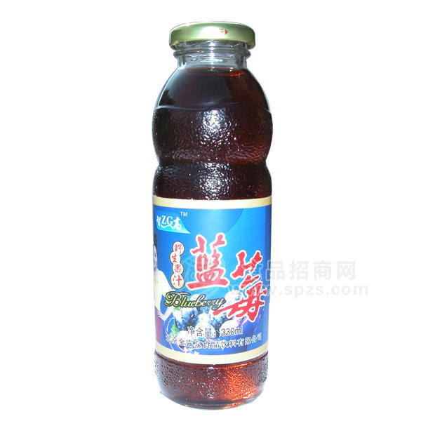 智高野生蓝莓汁330ml