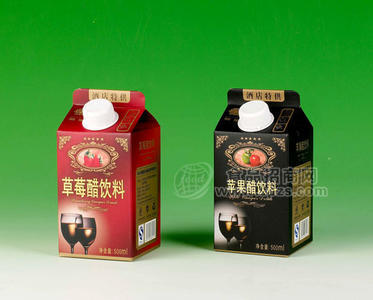 500mlx15瓶红色草莓醋、黑色苹500ml 果醋