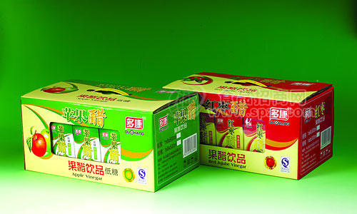500mlx6盒装金绿苹果醋、红枣