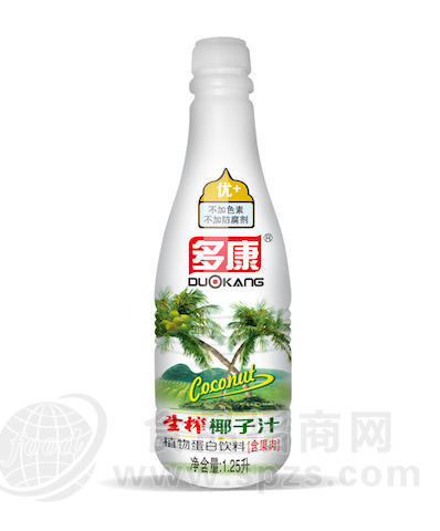 1.25L多康生榨椰子汁植物蛋白饮料