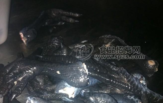 大量低价出售冷冻乌鸡爪鸡翅鸡腿火鸡脖