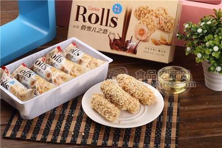 卡福-俏雪儿巧克力果仁酥心卷80g