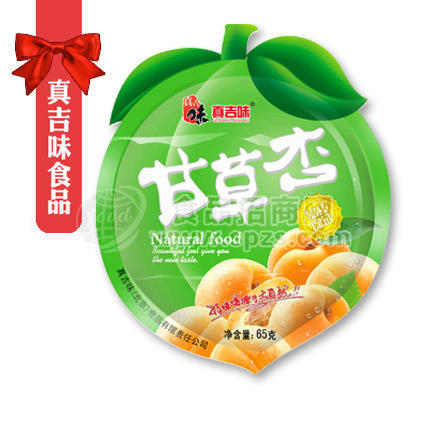 ·真吉味蜜饯类甘草杏65g 