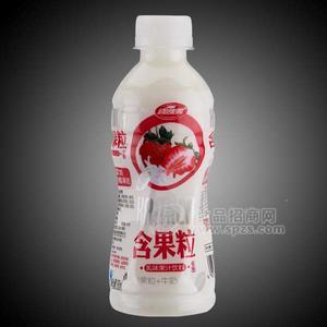 含果粒草莓味乳味果汁飲料250ml