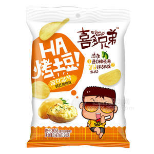 喜多兄弟 烤土豆 韓式燒烤味 膨化食品 20g