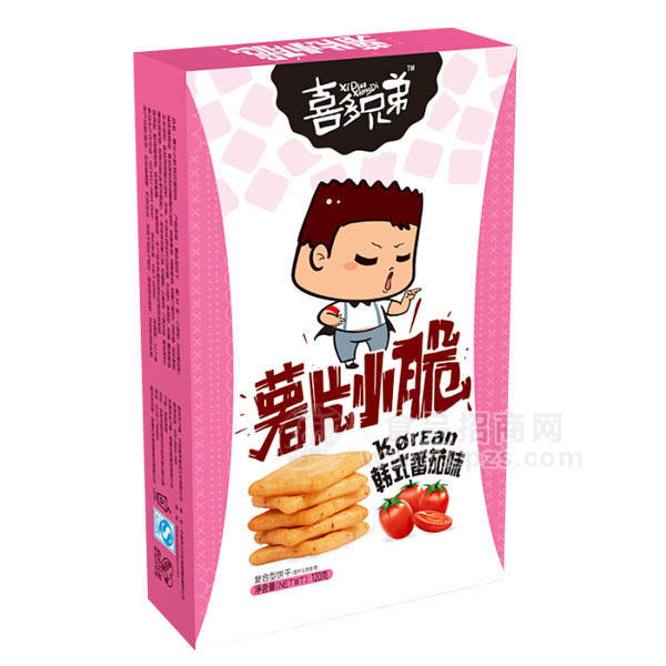 ·薯片小脆 韩式番茄味120g 