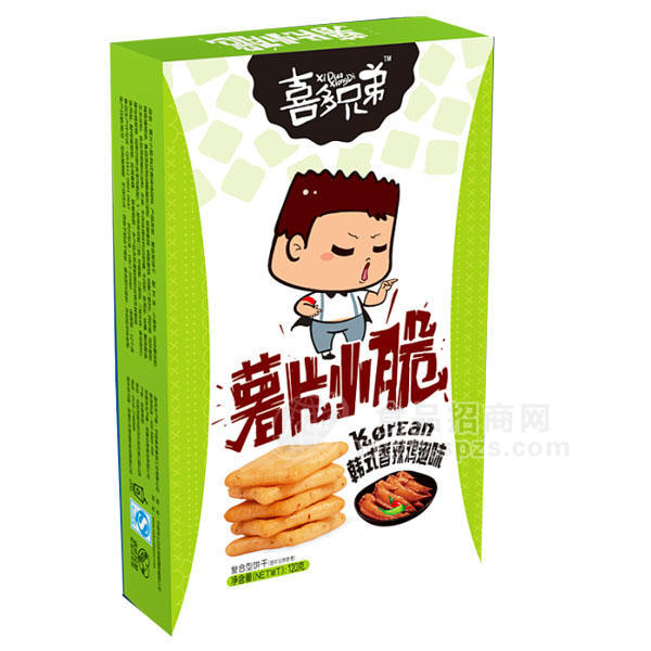 ·薯片小脆 韩式香辣鸡翅味 120g 