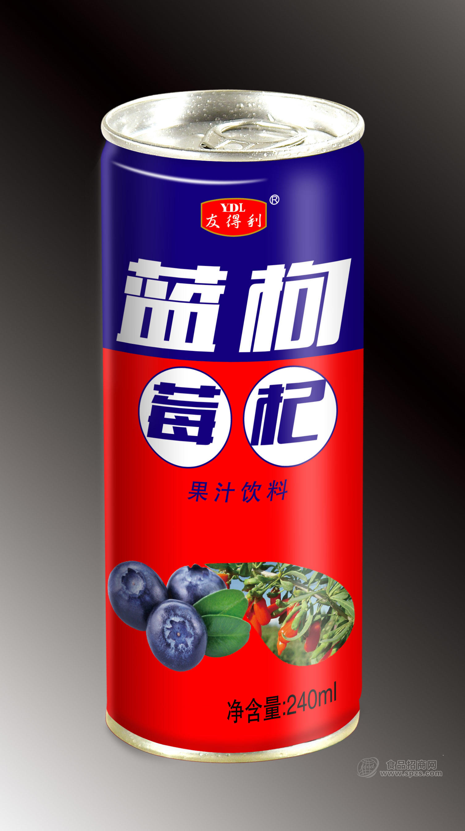 ·240ml蓝莓枸杞果汁饮料 