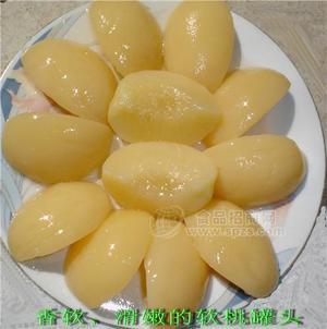 軟白桃罐頭實(shí)物