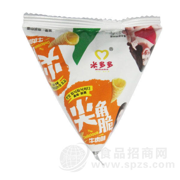 米多多 尖角脆牛肉味膨化食品 称重