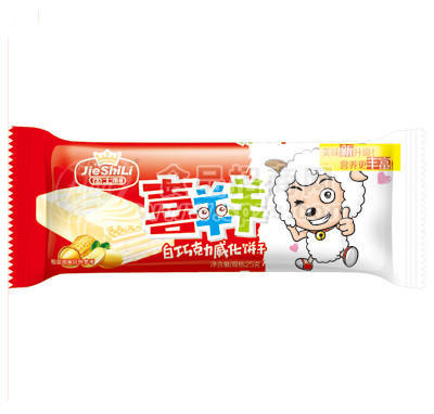 杰士利白巧克力威化餅干