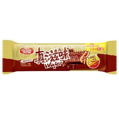 杰士利真滋味巧克力威化餅干