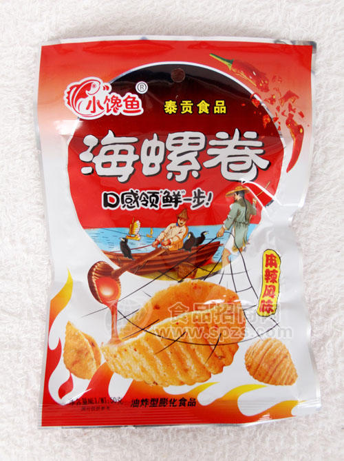 小饞魚海螺卷 膨化食品