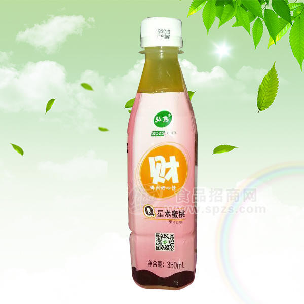 ·Q星水蜜桃果汁饮料350ml 