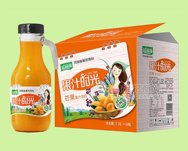 益和源果汁時光芒果果汁飲料飲品招商1.5L