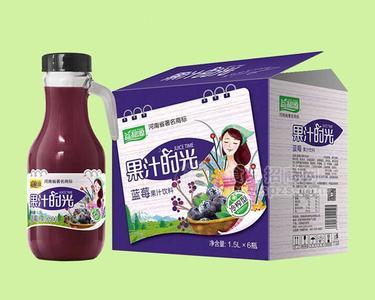 果汁时光蓝莓汁饮料
