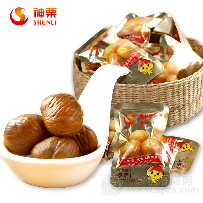 神栗 甘栗仁宽城板栗仁500g小包装 办公零食特产小吃新鲜熟栗子仁