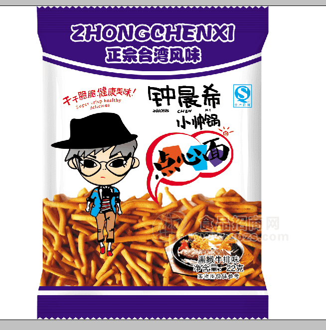 台湾风味点心面  黑椒牛排味22g
