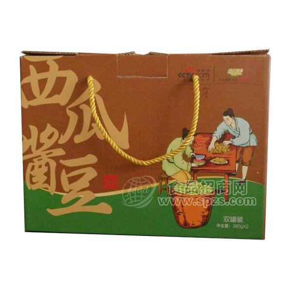 西瓜醬豆 雙罐裝調(diào)味品禮盒380gx2