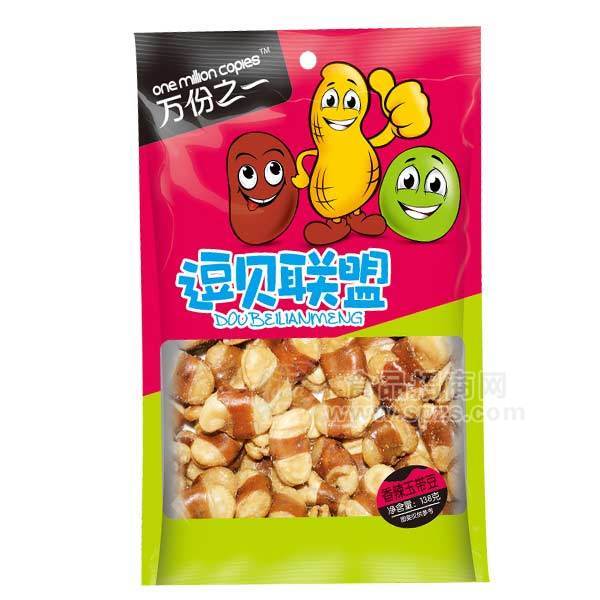 万份之一  逗贝联盟  香辣玉带豆 休闲食品 138g