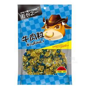 万份之一   （沙嗲味）牛肉粒 休闲食品 60g