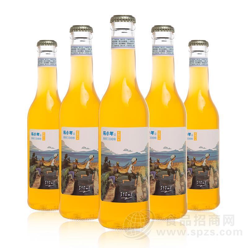 ·桔子味老汽水310ml 文学玻璃瓶 