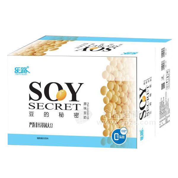 乐路  零添加   原味豆奶  植物蛋白饮料箱装