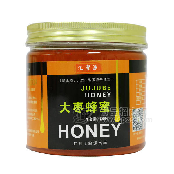 ·汇蜜源大枣蜂蜜 冲调类500g 