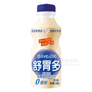 舒胃多  原味发酵型乳酸菌乳味饮料  338mL