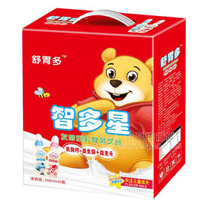 舒胃多 智多星 发酵型乳酸菌乳饮品 礼盒装200mLx16瓶